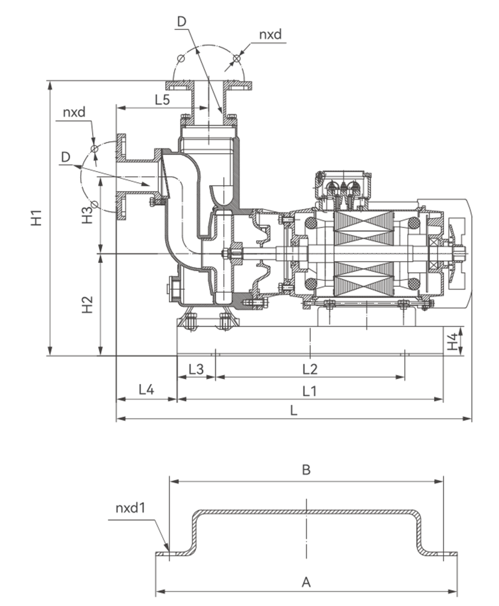 Stainless steel full precision casting self-priming sewage pump (3)